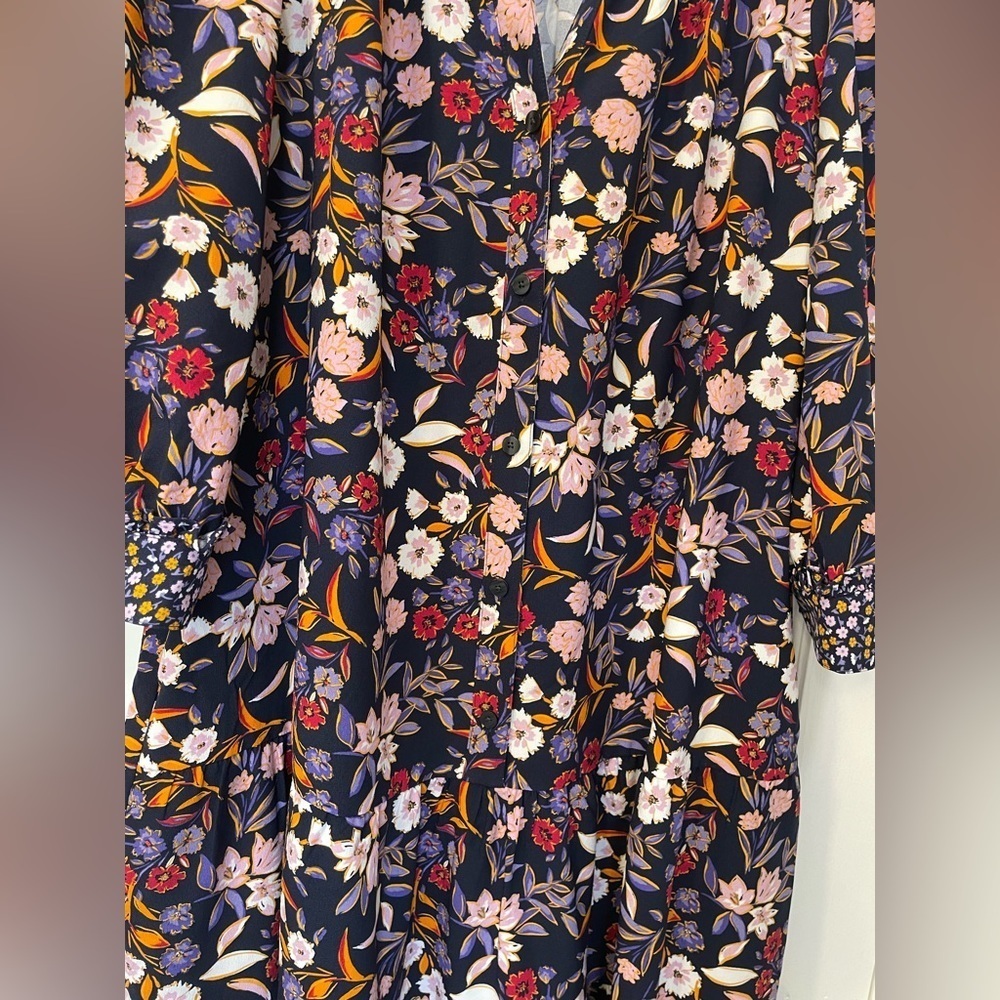 Draper James Loretta Shirtdress In Painterly Floral - Picture 5 of 11